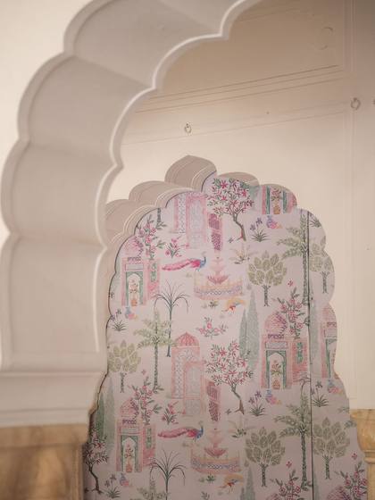 Backdrop and Photo-op — wedding decor — Alila + Samode Jaipur